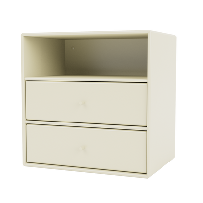 Mini 1006 Bookcase w. 2 Drawers by Montana #Vanilla