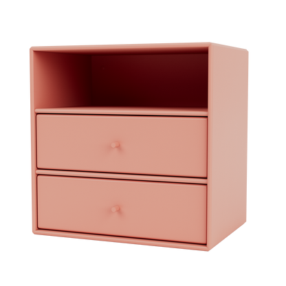 Mini 1006 Bookcase w. 2 Drawers by Montana #Rhubarb