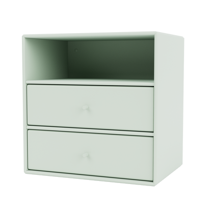 Mini 1006 Bookcase w. 2 Drawers by Montana #Mist