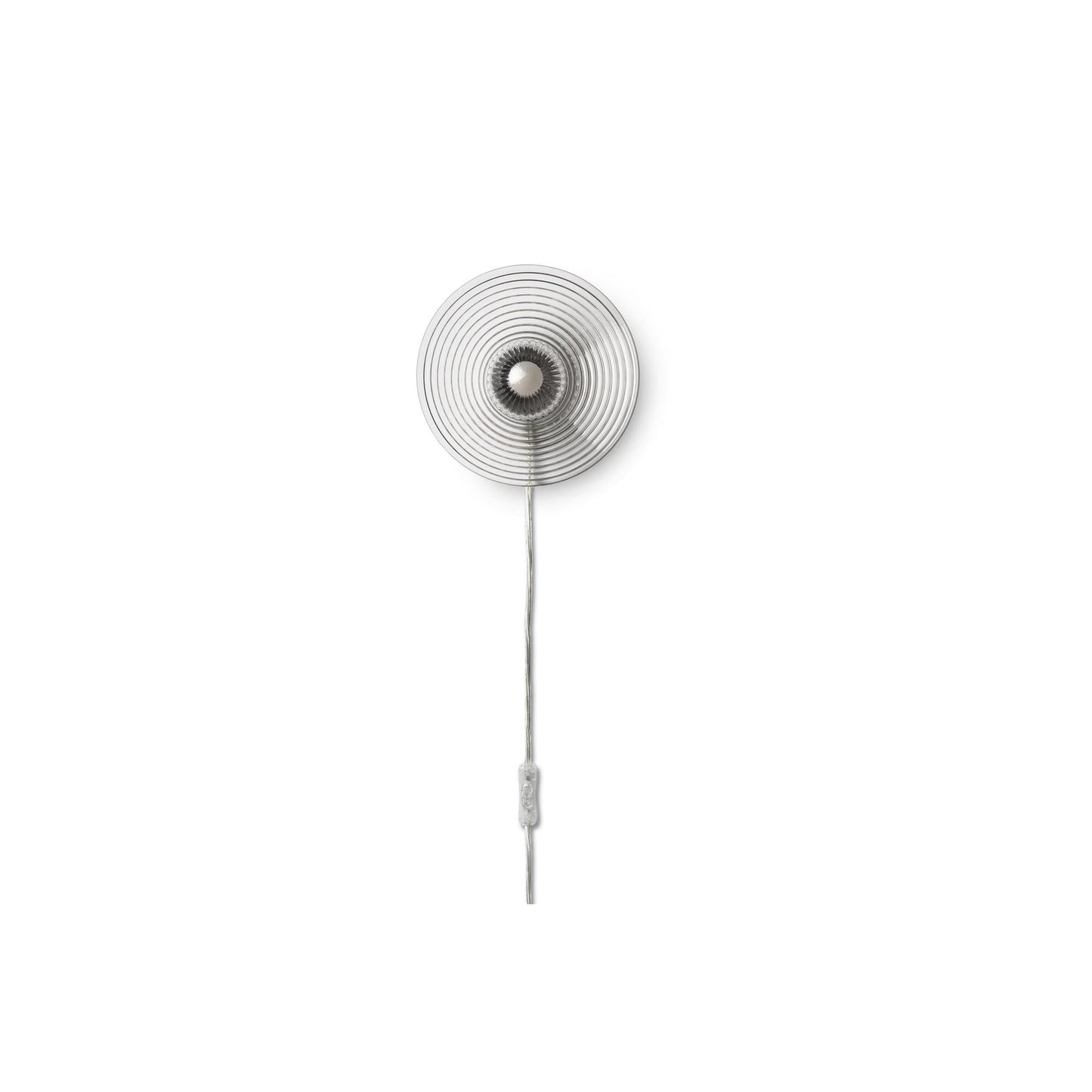 FDB Furniture U12 Slaterhage Wall Lamp Ø12 Transparent/Opal/ Black