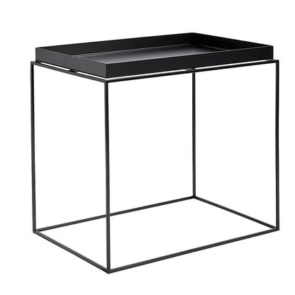 Tray table rectangular, black
