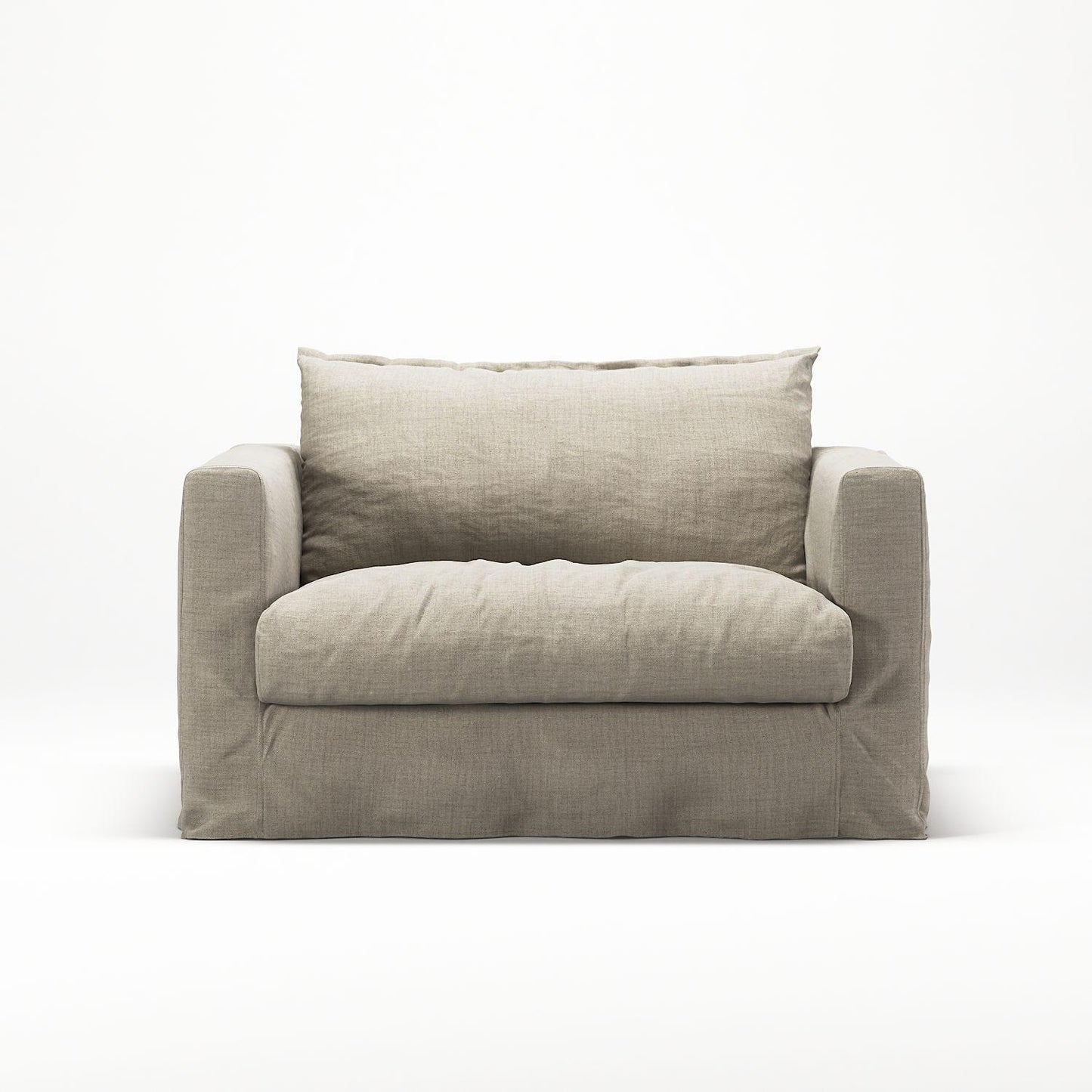 Decotique Le Grand Air Nou Love Seat Armchair Natural Blonde