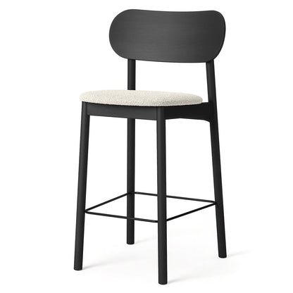 Decotique Elephant Bar Stool Black/White Bouclé