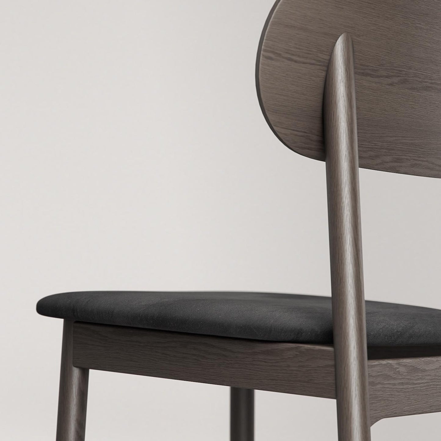 Decotique Elephant Dining Chair Dark Oak/Black Velvet