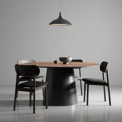 Decotique Elephant Dining Chair Dark Oak/Black Velvet