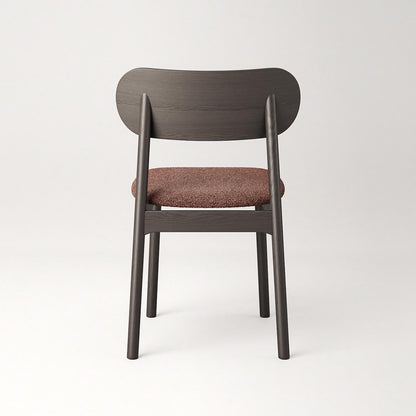 Decotique Elephant Dining Chair Dark Oak/Rust Bouclé