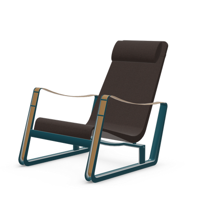 Cite Lounge Chair (Prouve Bleu Dynastie powder-coated (smooth)) by Vitra
