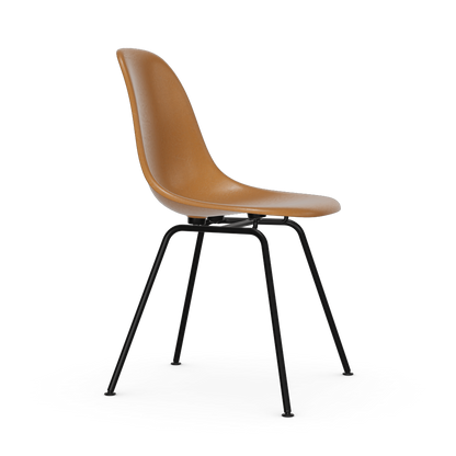 Eames Fiberglass Side Chair Dsx (Without Upholstery) by Vitra #powder-coated basic dark / Eames dark ochre