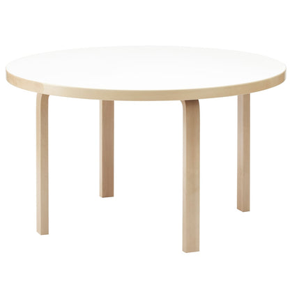 Aalto table 91, birch - white laminate