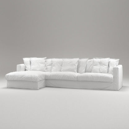 Decotique Le Grand Air 3-Seater Sofa Chaise Left White