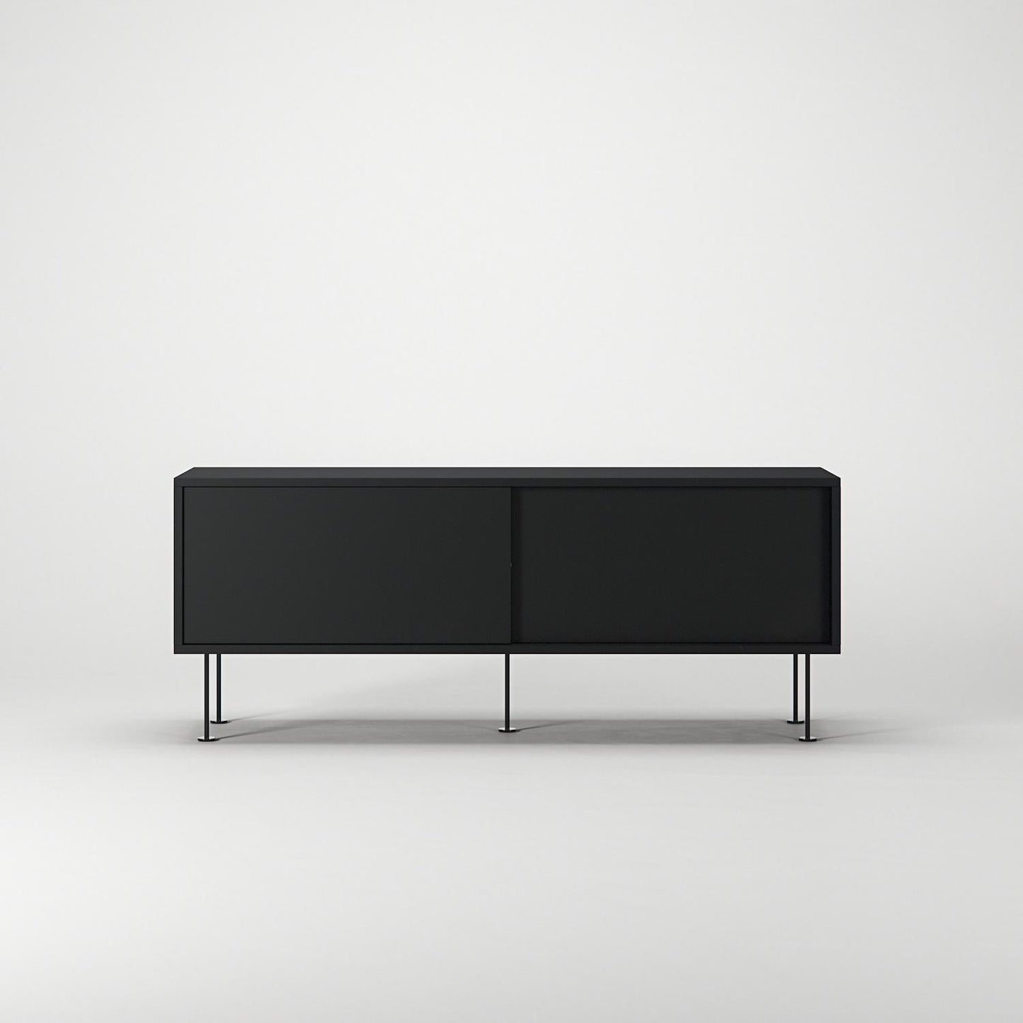 Decotique Vogue TV Bench With Legs 136 Anthracite/ Black