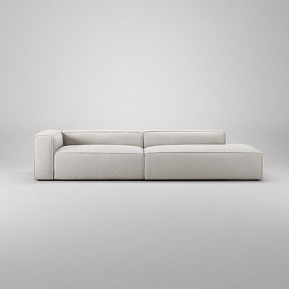 Decotique Grand 3-Seater Sofa Open End Right Moonwhite