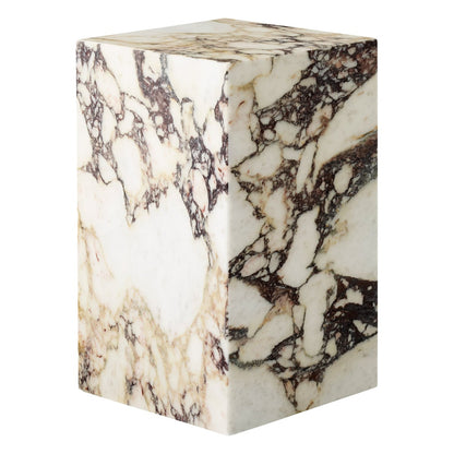 Plinth table, high, Calacatta Viola marble