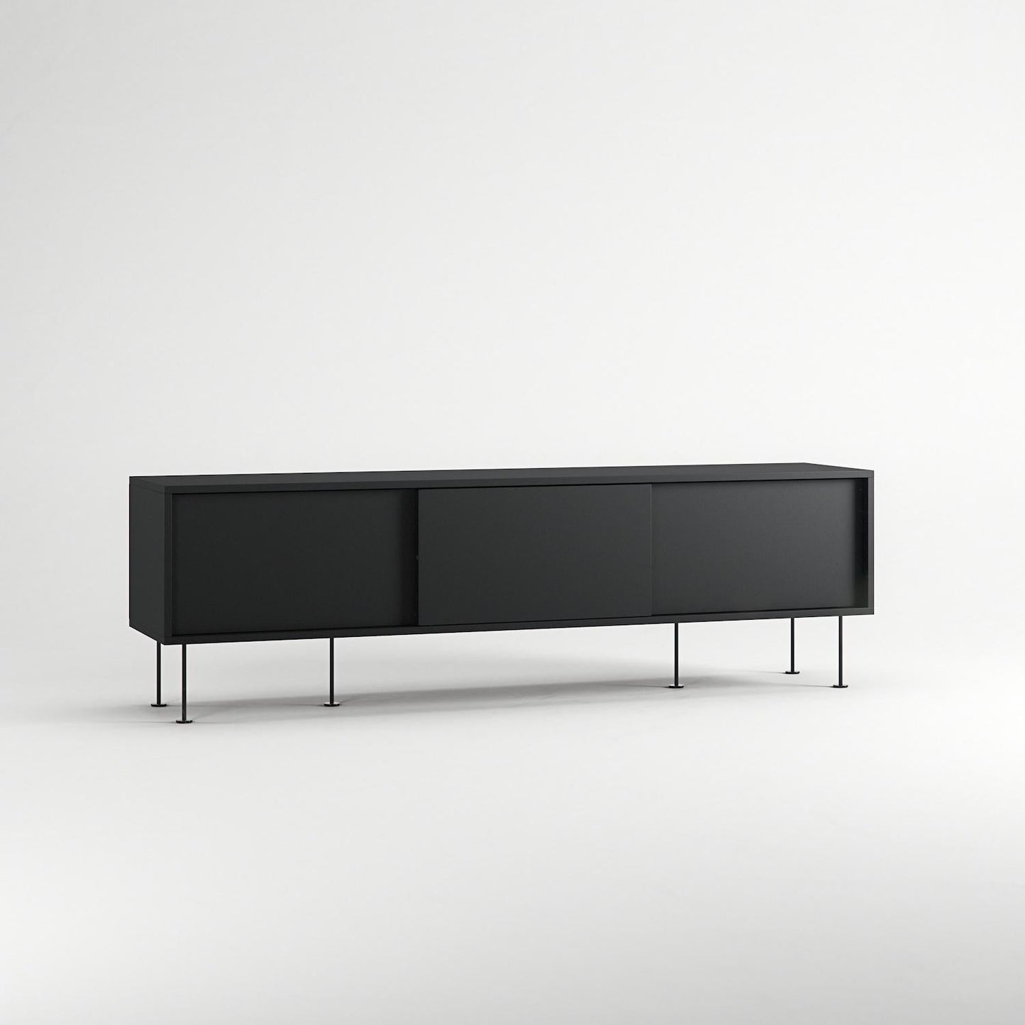 Decotique Vogue TV Bench With Legs 180 Anthracite/ Black