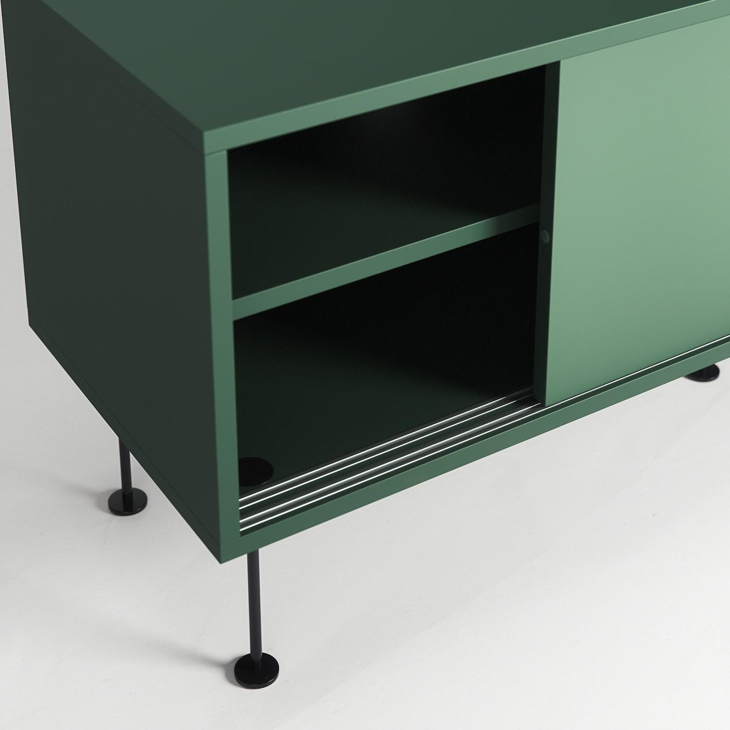 Decotique Vogue TV Bench with Legs 136 Green/Black