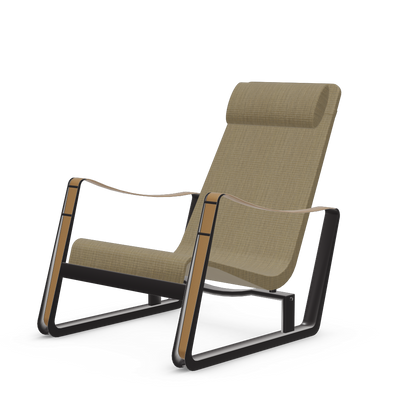 Cite Lounge Chair (deep black powder-coated (smooth)) by Vitra