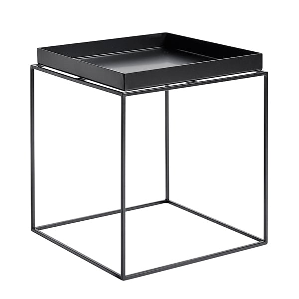 Tray table medium square, black