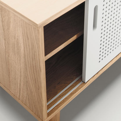 Department Ray TV Bench 150 cm Oak/White