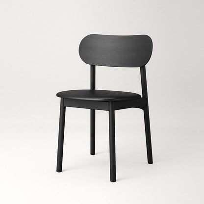 Decotique Elephant Dining Chair Black/Black Leather