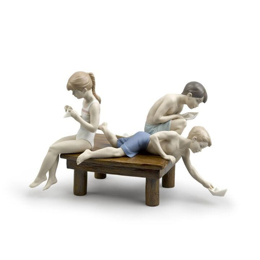 Paper Boats Children Figurine by Lladró