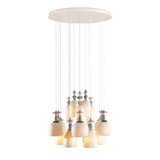 Mademoiselle 18 Lights Dancing on The Sand Chandelier (CE/UK/CCC) by Lladró