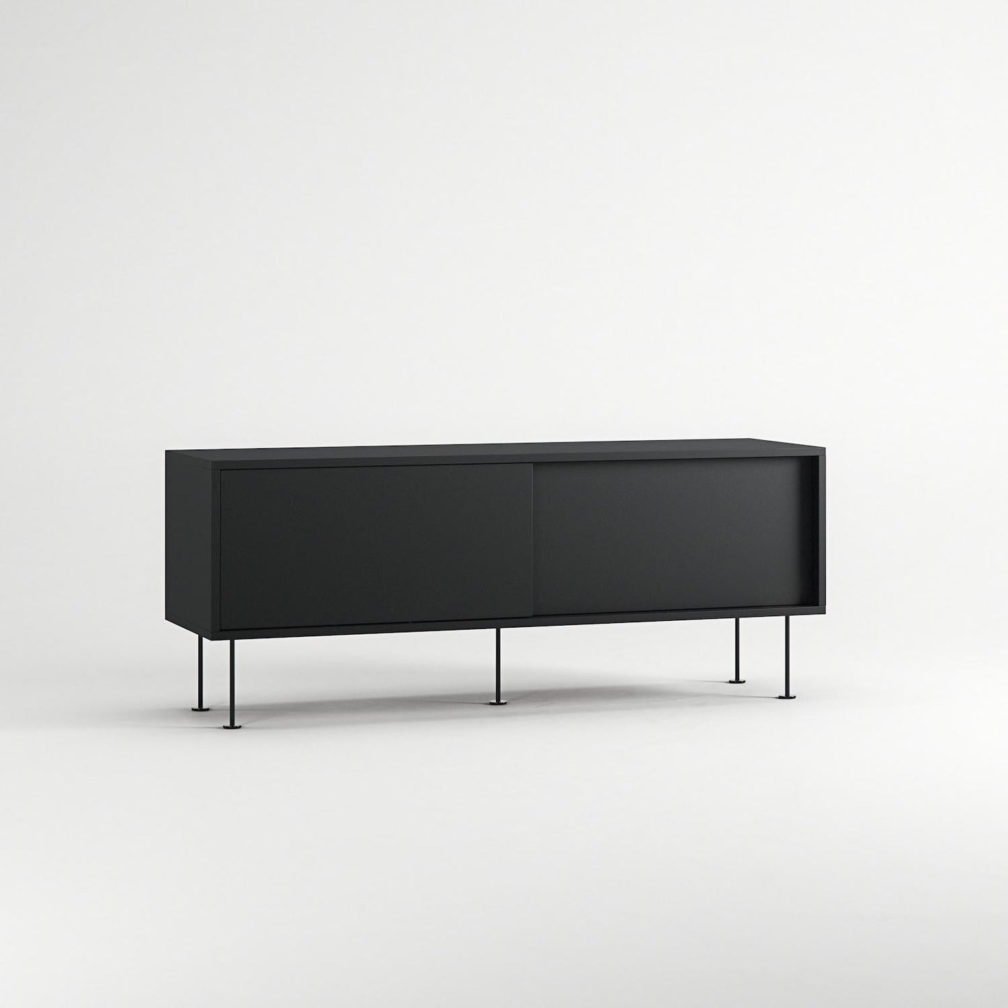 Decotique Vogue TV Bench With Legs 136 Anthracite/ Black
