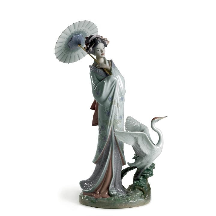 Japanese Portrait Woman Figurine by Lladró