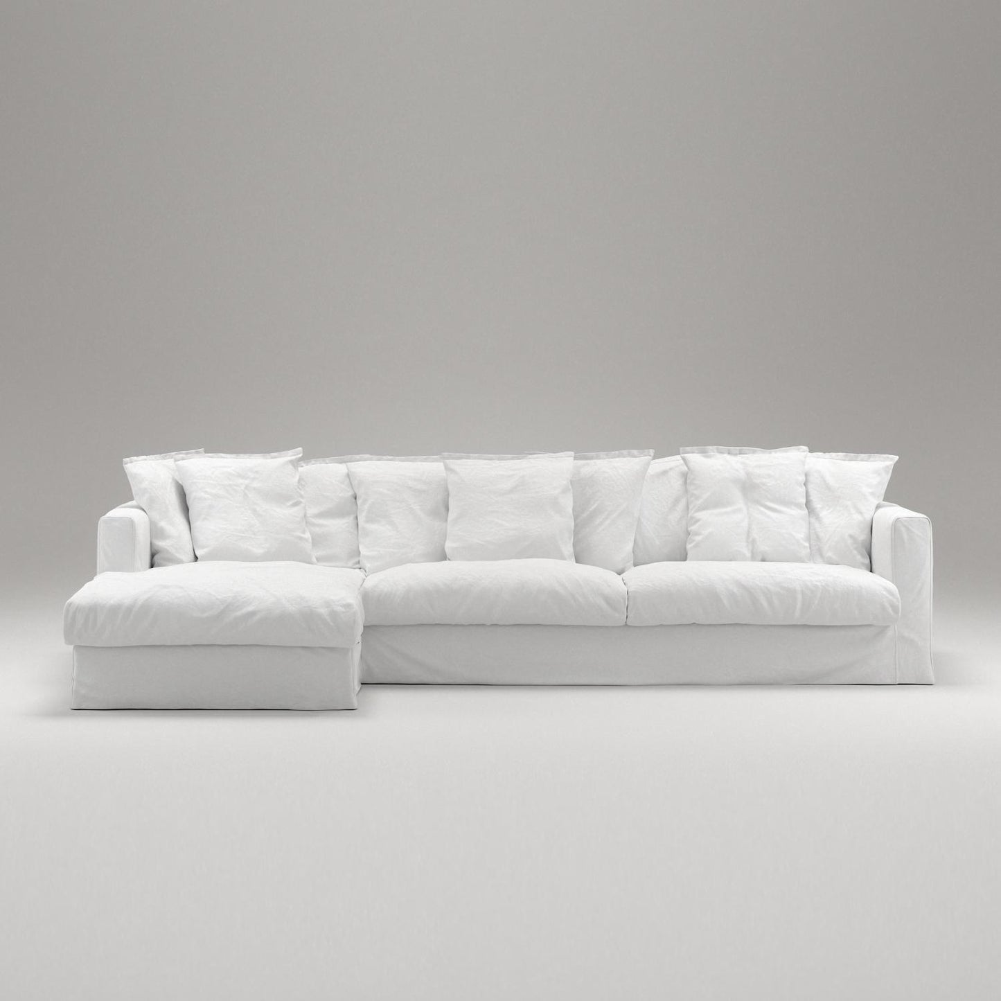 Decotique Le Grand Air 3-Seater Sofa Chaise Left White