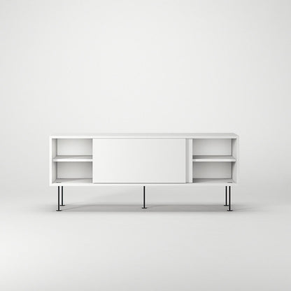 Decotique Vogue TV Bench With Legs 136 White/ Black