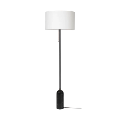 Gravity Floor Lamp by Gubi #White shade/Black Marble