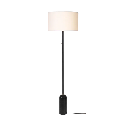Gravity Floor Lamp by Gubi #White shade/Black Marble