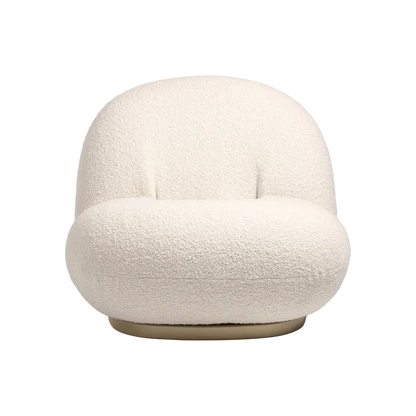 Pacha Lounge Chair by Gubi #Karakorum Dedar (001) / Pearl Gold