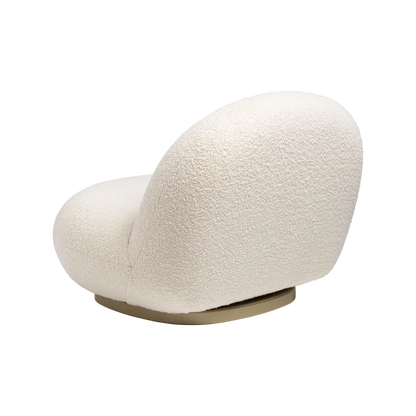 Pacha Lounge Chair by Gubi #Karakorum Dedar (001) / Pearl Gold