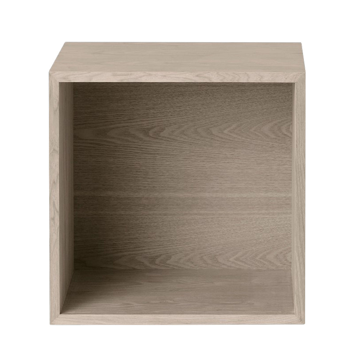 Stacked shelf module with background, medium, oak