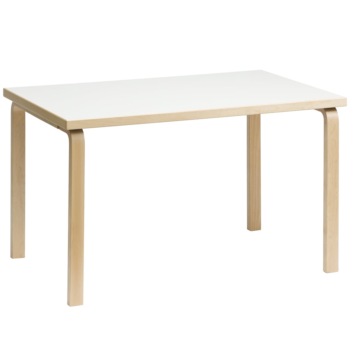 Aalto table 81B, birch - white laminate