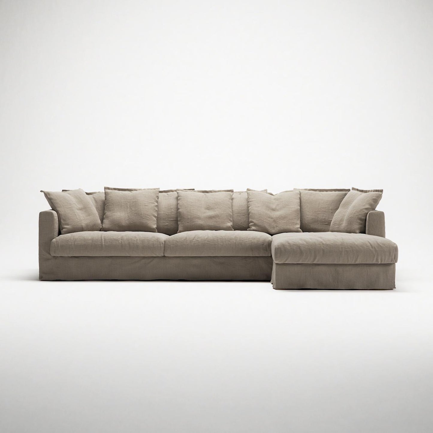 Decotique Le Grand Air 3-Seater Sofa Chaise Right Savage Linen