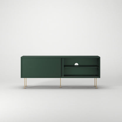Decotique Vogue TV Bench with Legs 136 Green/Brass
