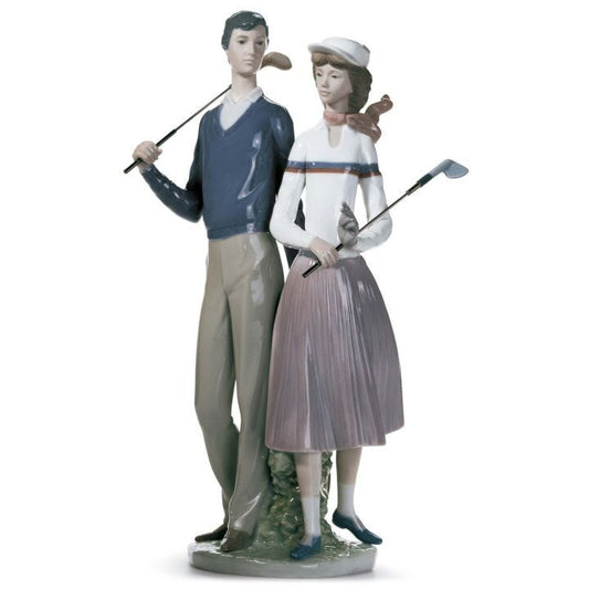 GOLFING COUPLE Gloss by Lladró