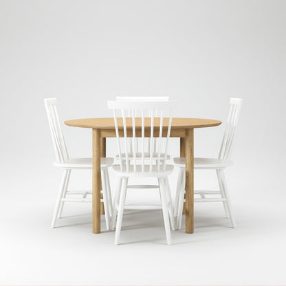 Department Wood Dining Table Set Oak/ White