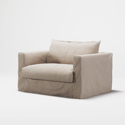 Decotique Le Grand Air Nou Love Seat Armchair Beige