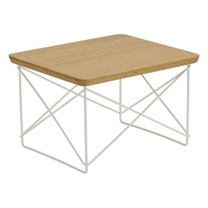Eames LTR Occasional table, chestnut - white
