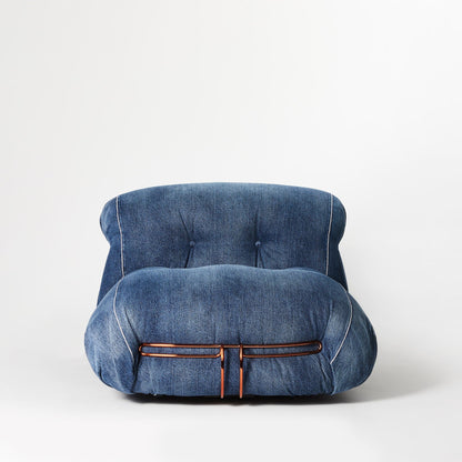 [Overseas Stock - 3 Month Lead Time] [Limited Edition] Soriana Lounge Chair Denim (Denim crafted by Roy Roger's)