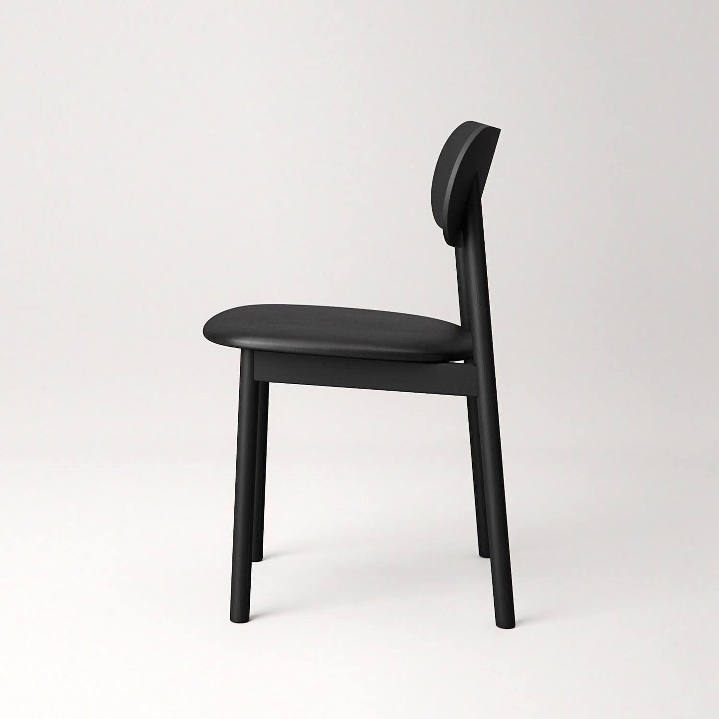 Decotique Elephant Dining Chair Black/Black Leather