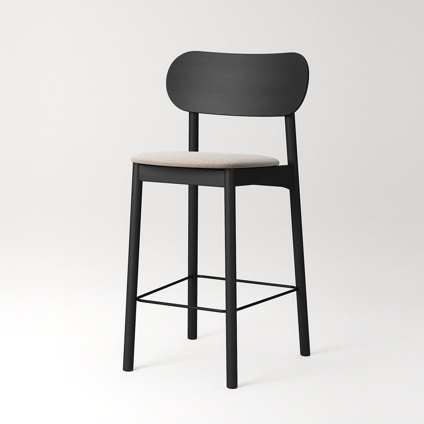 Decotique Elephant Bar Stool Black/ Beige Breeze
