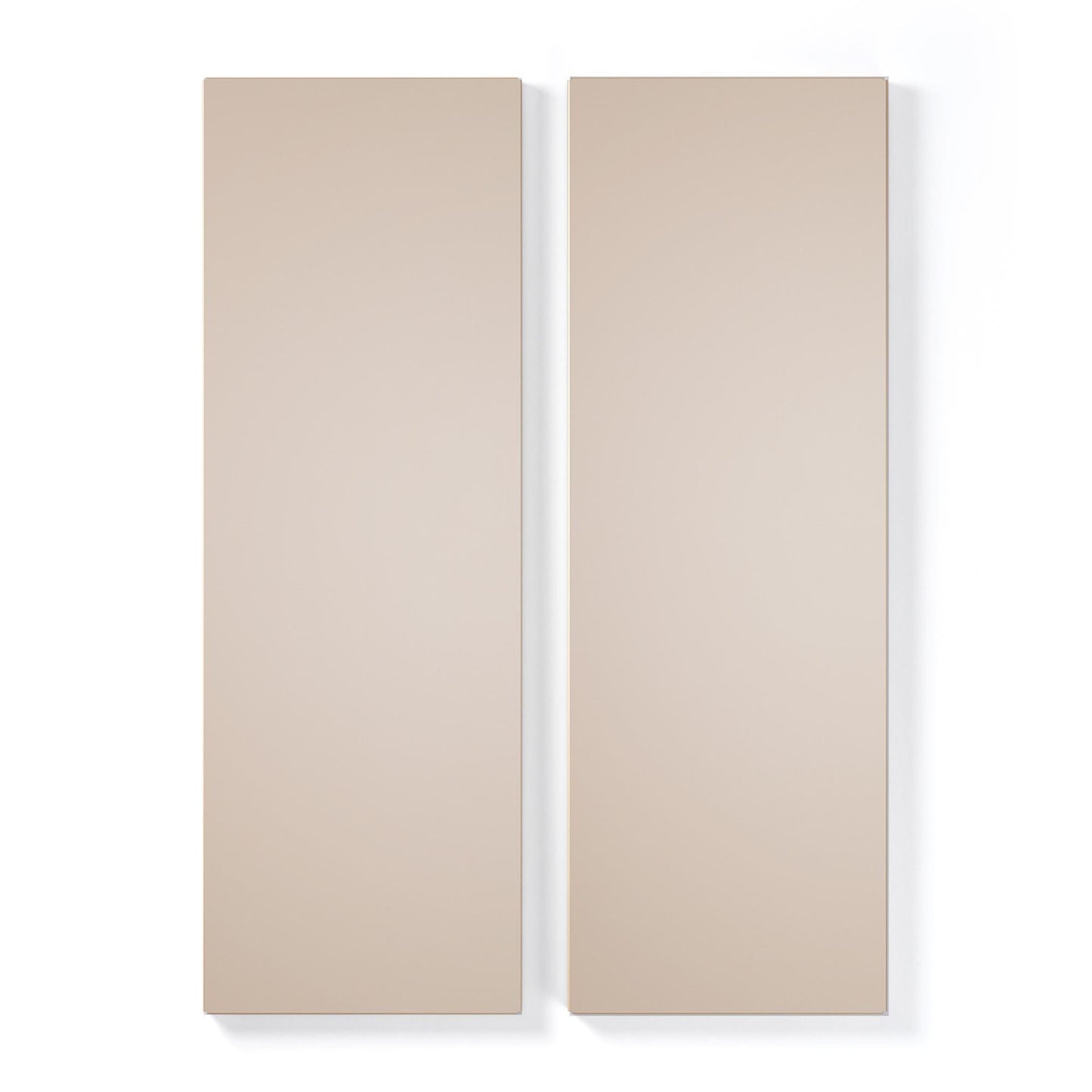 Department Shelf for Store Cabinet with 2 Doors Set of 2 Mushroom