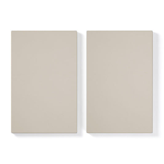 Department Shelf for Store Cabinet with 1 Door Set of 2 Pebble Grey