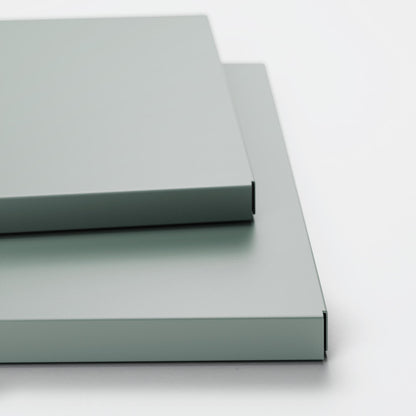 Department Shelf for Store Cabinet with 1 Door Set of 2 Slate Grey