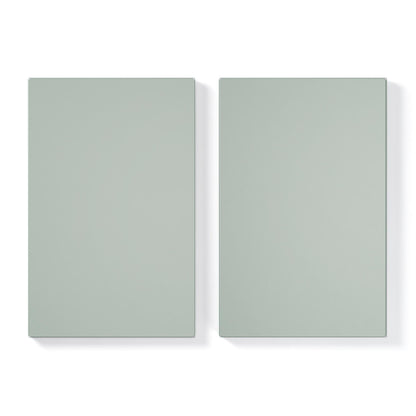 Department Shelf for Store Cabinet with 1 Door Set of 2 Slate Grey