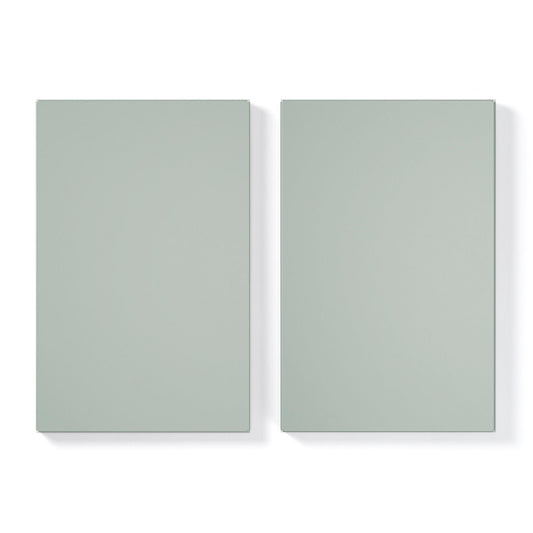 Department Shelf for Store Cabinet with 1 Door Set of 2 Slate Grey