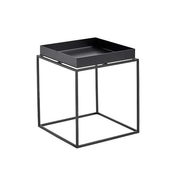 Tray table small square, black